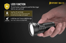 SPERAS M4 Compact Type-C Rechargeable EDC Flashlight 2000lumens 700 meters with lock function.