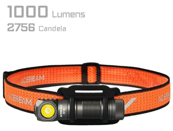 ACEBEAM H16 AA – Powerful 1000 Lumen EDC Right Angle headlamp