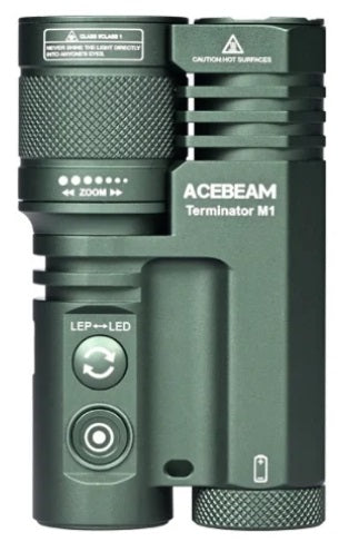 Acebeam Terminator M1 Dual LEP and LED Zoomable Rechargeable Flashlight