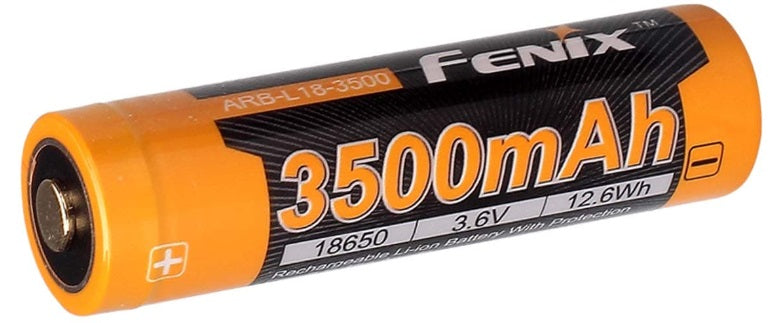 Fenix ARB-L18-3500U Rechargeable 18650 Li-ion Battery with Protection Circuit in the Anode