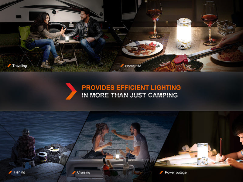 Fenix CL26R Pro Multifunctional Portable Camping Lantern which provides efficient lighting.