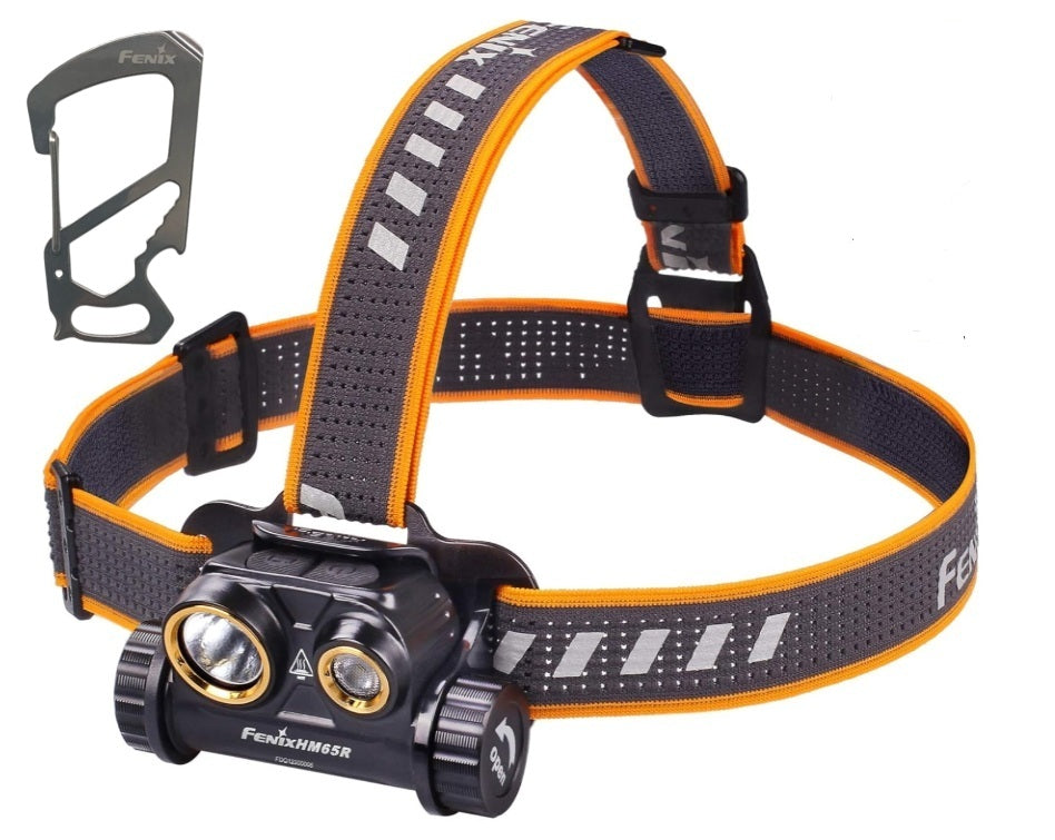 Fenix HM65R Rechargeable USB headlamp with Dual Beam