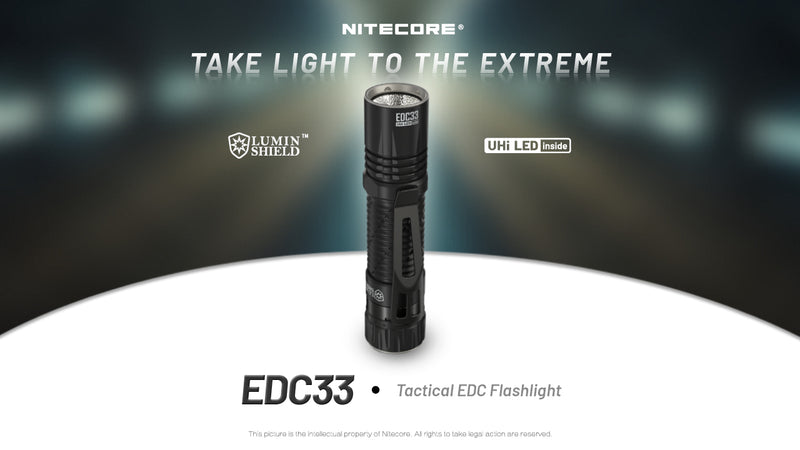Nitecore EDC33 Tactical EDC Flashlight.