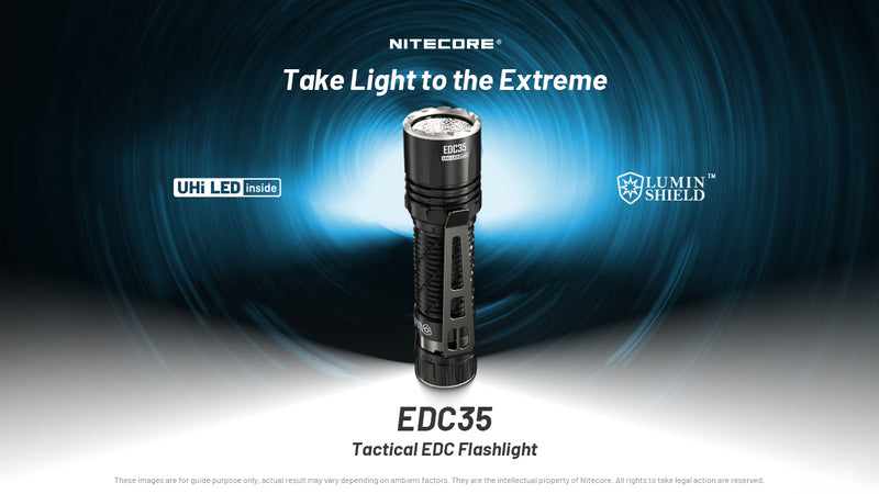 Nitecore EDC35 Tactical EDC Flashlight take light to the Extreme.