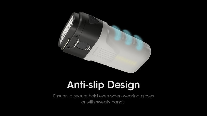 Nitecore LR70 3 in 1 Rechargeable Lantern Flashlight with anti slip design.