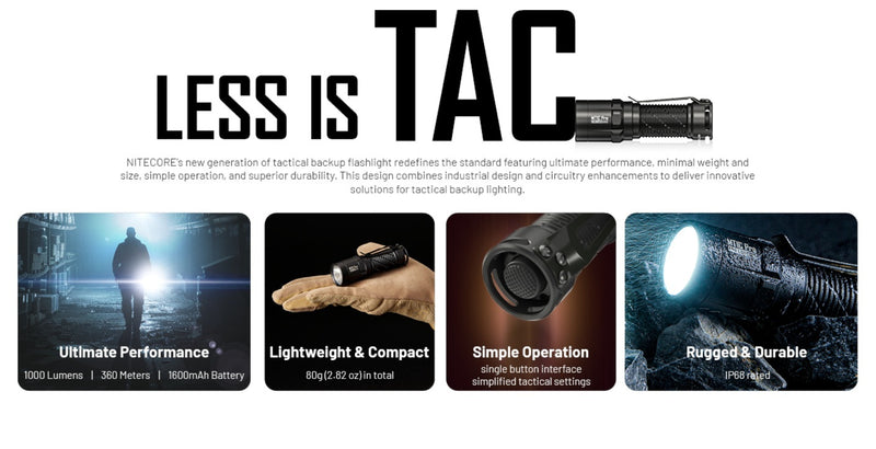 Nitecore MT1C Pro High Output Compact Tactical Flashlight 