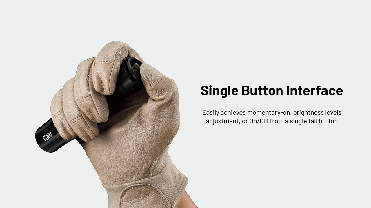 Nitecore MT2C Pro High Output Compact Tactical Flashlight with single button interface.