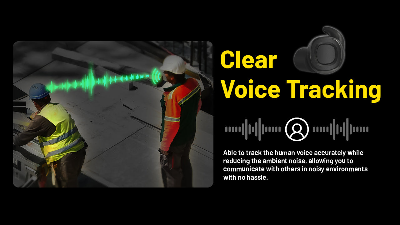 Nitecore Ne20 Bluetooth Electronic Hearing Protection Earbuds for clear voice tracking.