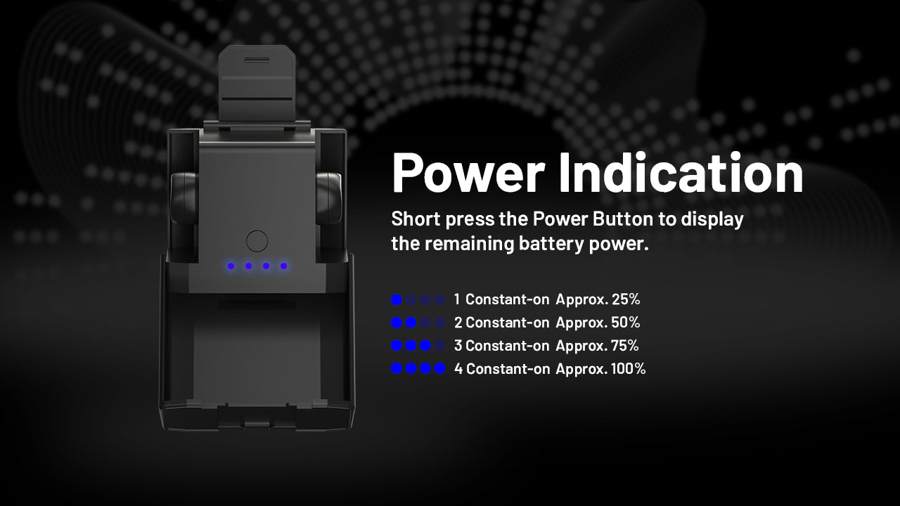 Nitecore Ne20 Bluetooth Electronic Hearing Protection Earbuds has power indication.