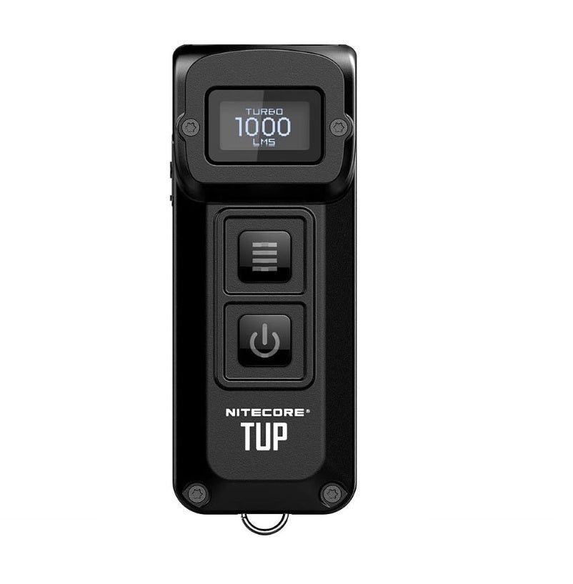 Nitecore TUP Keychain Light in Hi Tech Black or Metallic Gray
