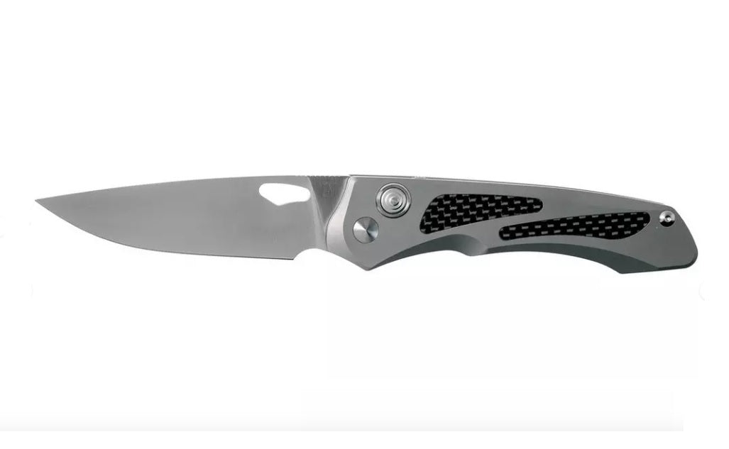 Real Steel Knives 2017 Griffin Titanium handle Carbon fibre RS9311