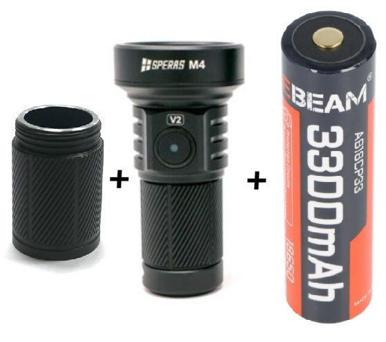 SPERAS M4 Compact Type-C Rechargeable EDC Flashlight 2000lumens 700 meters