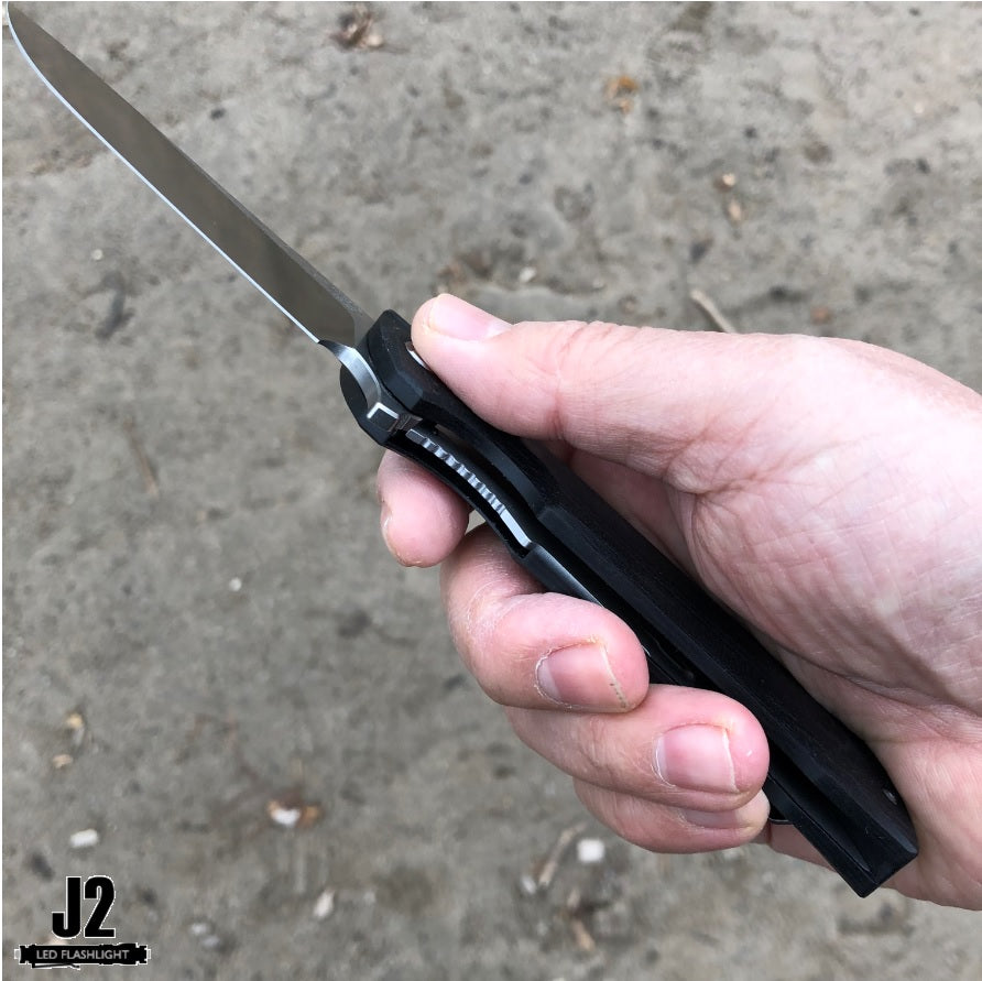 Bestech Paladin Black G10 Folder, D2 Steel, BTKG13A1