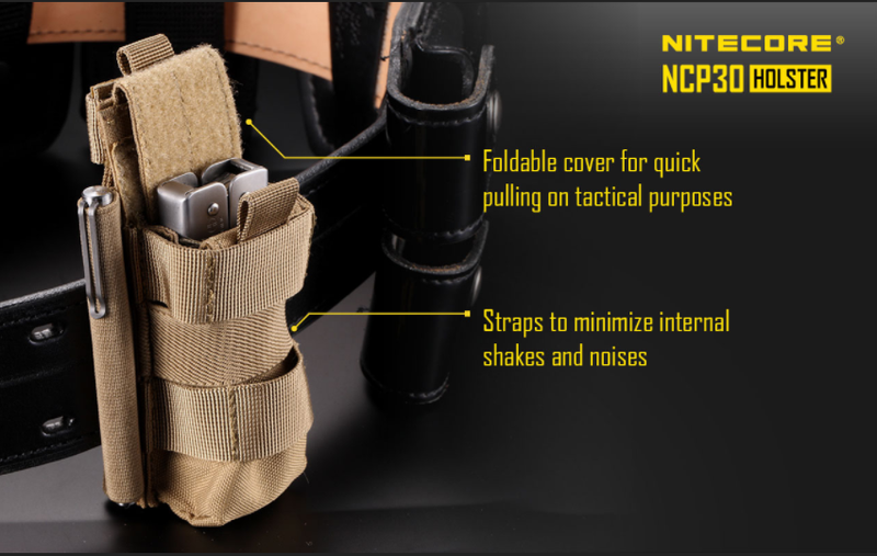 Nitecore NCP30 Flashlight / Pistol Mag Pouch in black