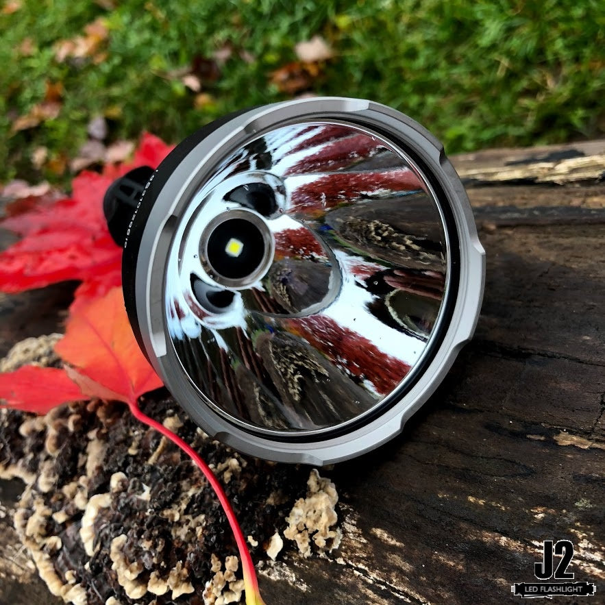 Acebeam T27 ultra long range LED flashlight with a beam that reaches over 3800 Feet