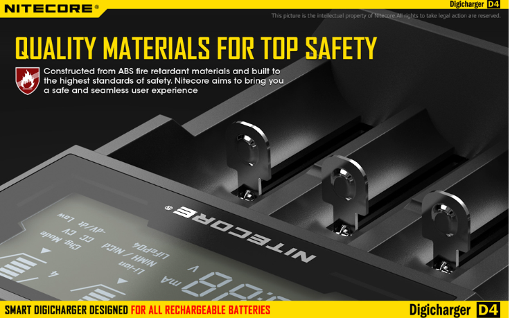 Nitecore D4 Digicharger + car adapter