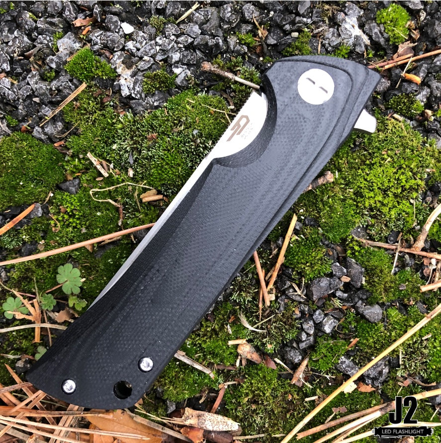 Bestech Paladin Black G10 Folder, D2 Steel, BTKG13A1