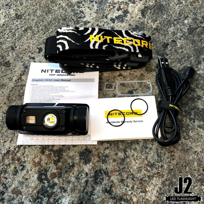 NITECORE HC65 1000 Lumen White / Red / High CRI USB headlamp