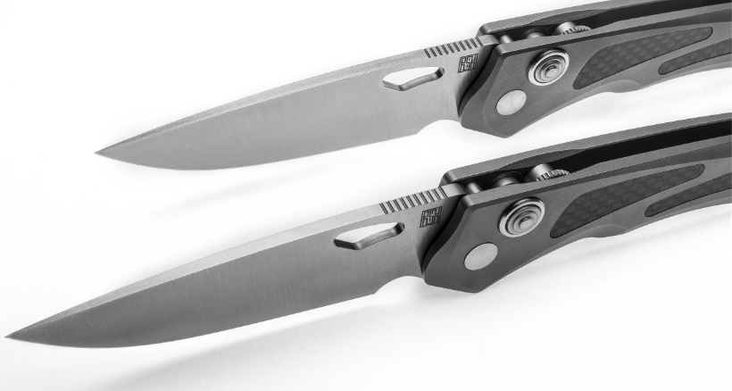 Real Steel Knives 2017 Griffin Titanium handle Carbon fibre RS9311