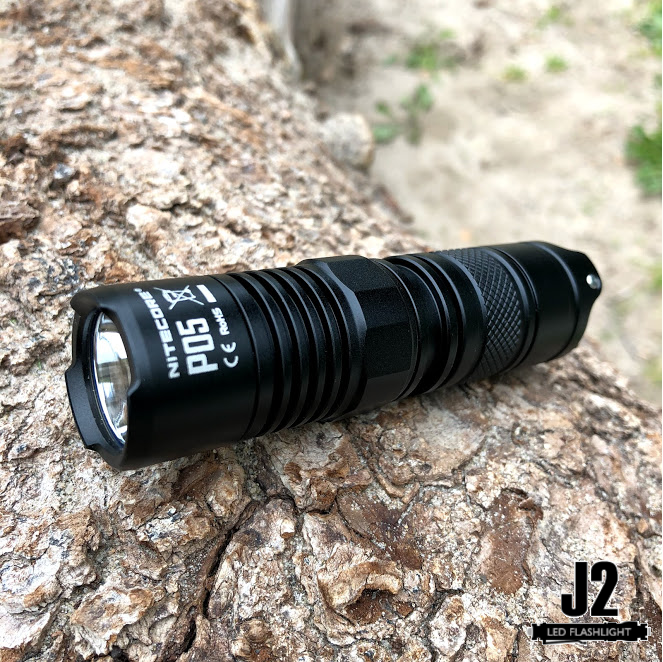 Nitecore P05 460 Lumen Compact LED Self-Defense Flashlight with instant strobe access.