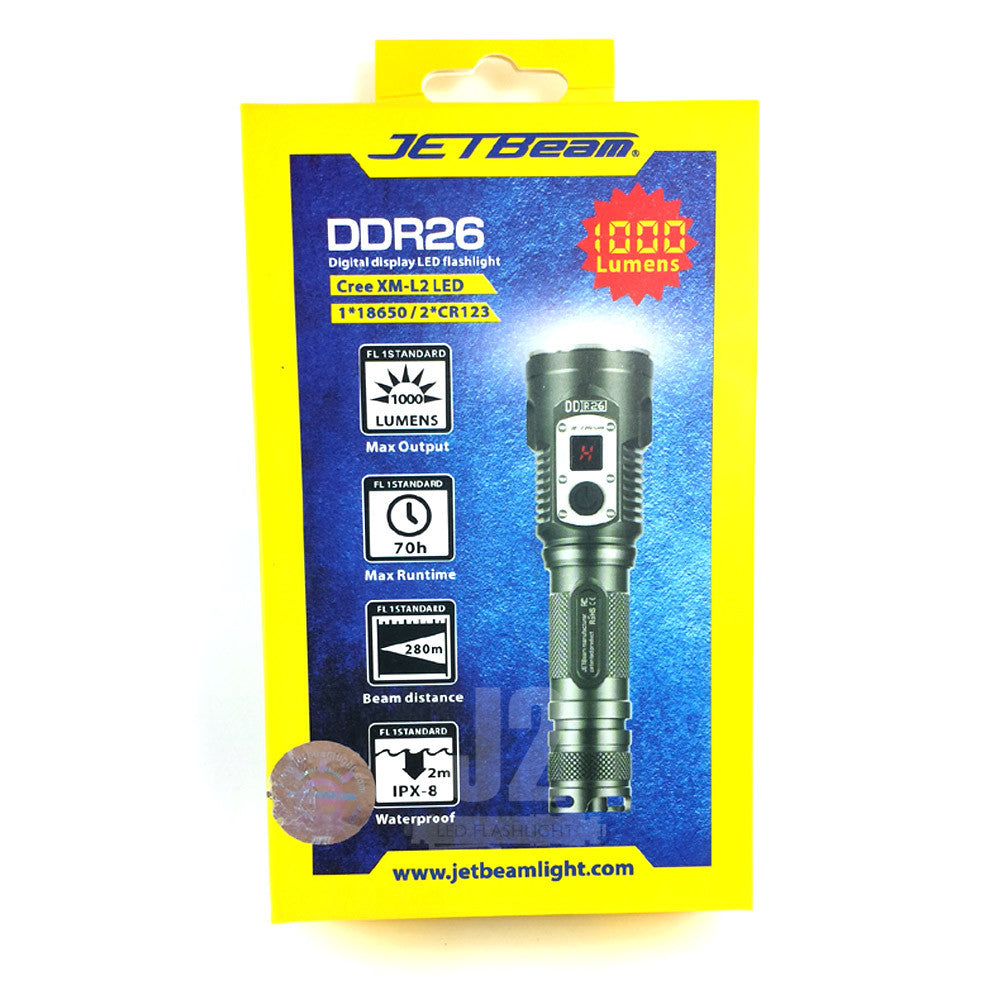 JETBeam DDR26 Cree XM-L2 LED Flashlight 1000 lumens