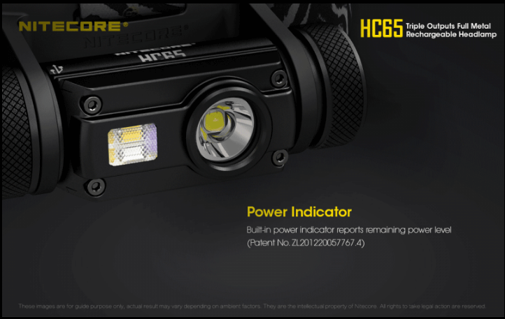 NITECORE HC65 1000 Lumen White / Red / High CRI USB headlamp