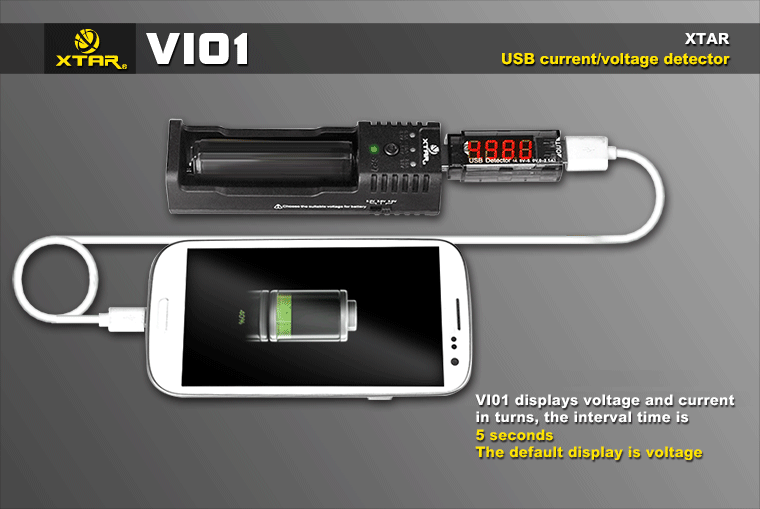 Xtar VI01 USB Current/voltage Detector
