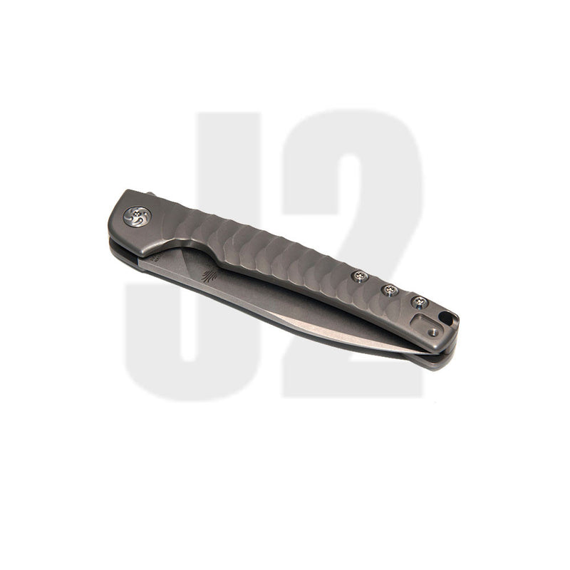 Kizer Cutlery Splinter Framelock Knife Titanium Handles Plain Edge Ki3457A1