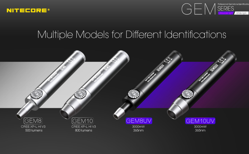 Nitecore GEM has a multiple models for different identifications.