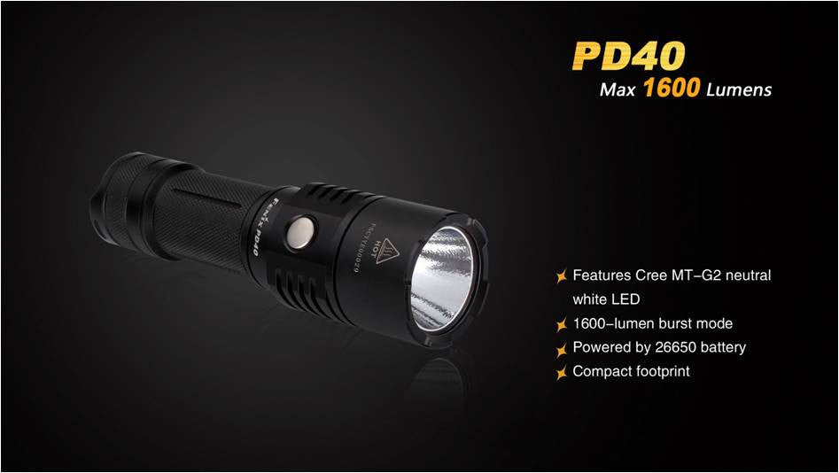 fenix fd40 led flashlight with adjustable focus Fenix PD40 LED Flashlight