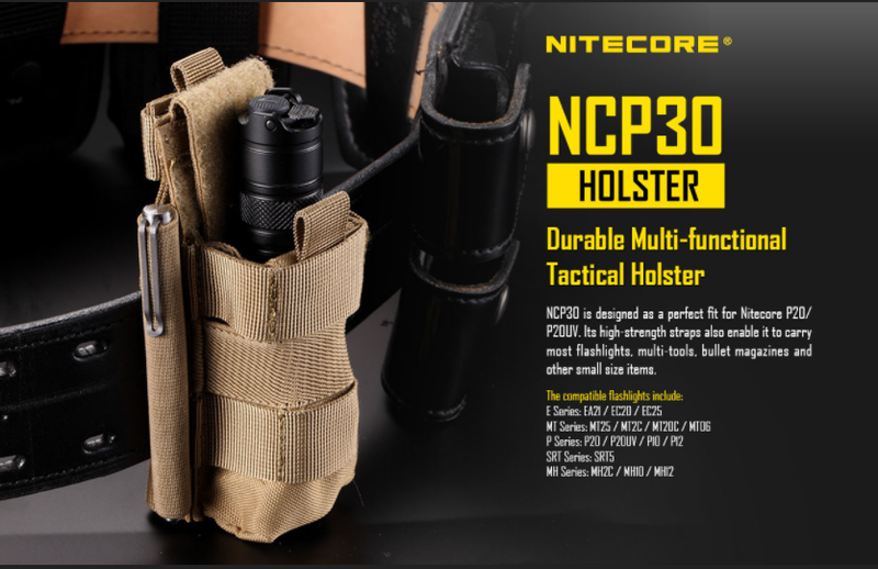 Nitecore NCP30 Flashlight / Pistol Mag Pouch in black