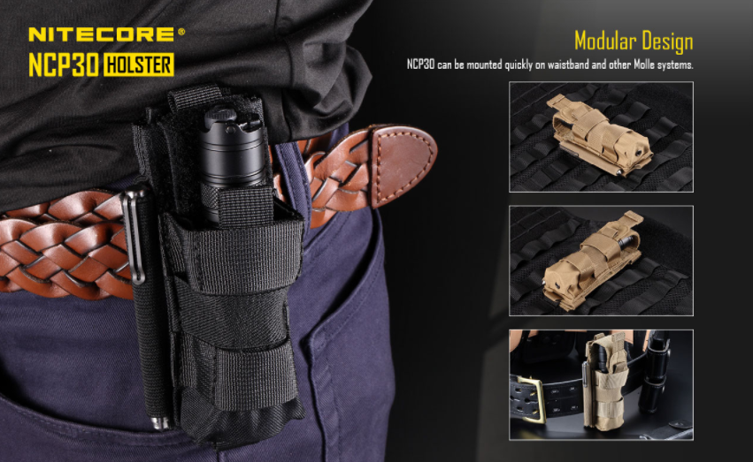 Nitecore NCP30 Flashlight / Pistol Mag Pouch in black