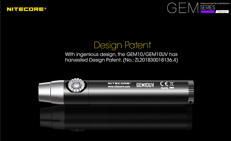 Nitecore GEM series has a design patent.