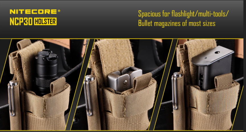 Nitecore NCP30 Flashlight / Pistol Mag Pouch in black