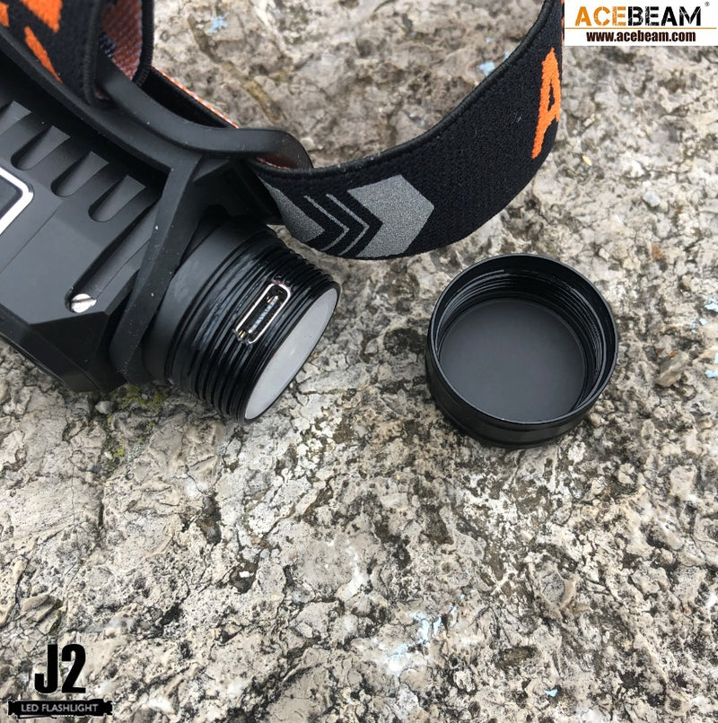 Acebeam H50 Tri LEDS Rechargeable LED Headlamp with usb slot.