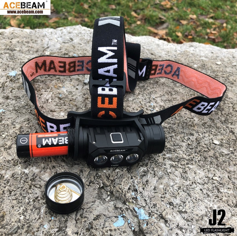 Acebeam H50 Tri LEDs Rechargeable LED Headlamp with Acebeam IMR 18650