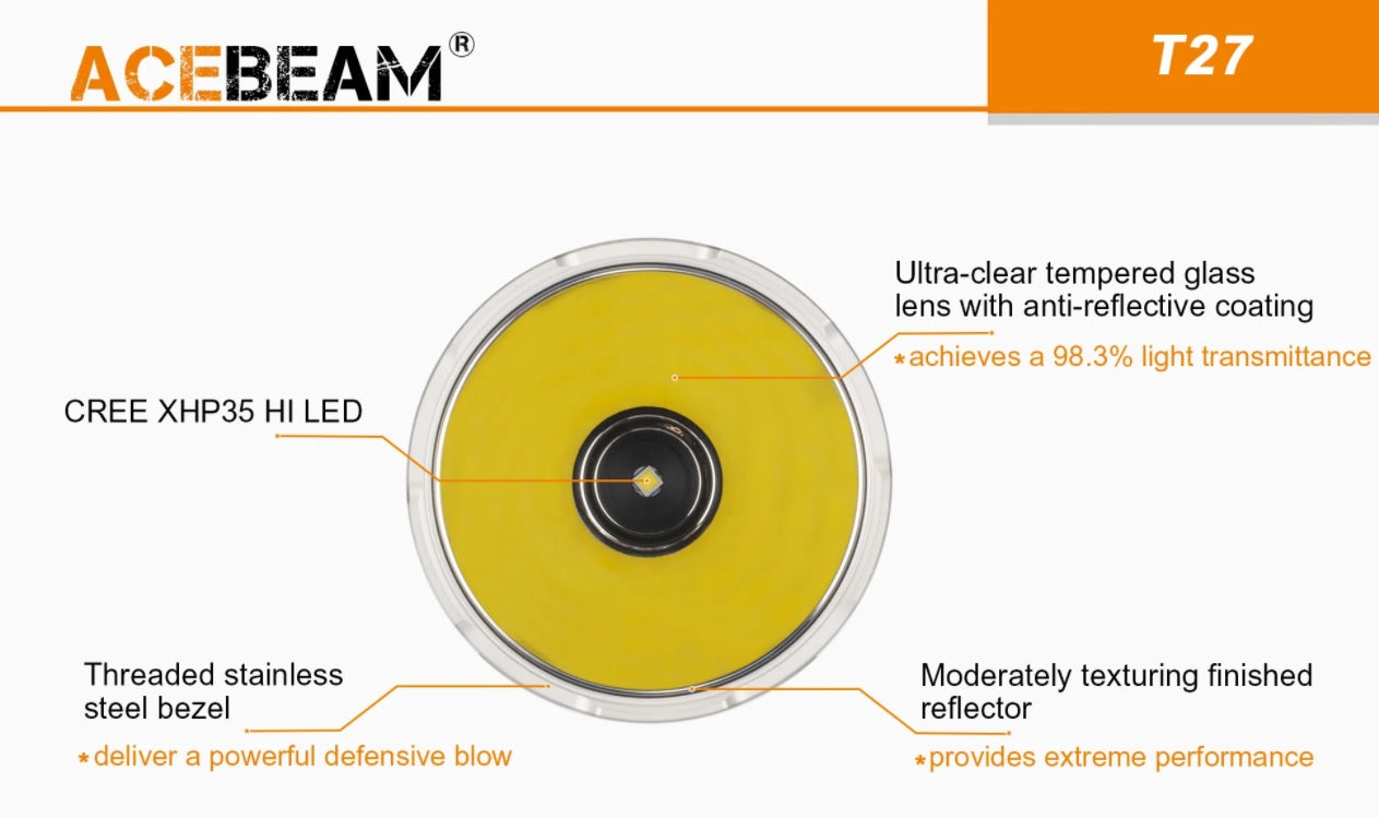 Acebeam Tactical and Hunting Rechargeable flashlight