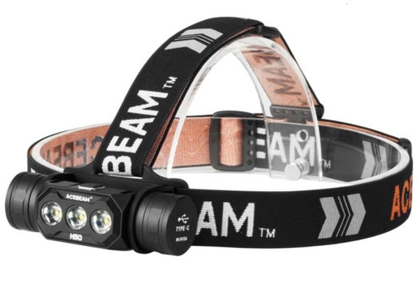 Acebeam Headlamp H50 2000 lumens Rechargeable Headlamp with three LED options