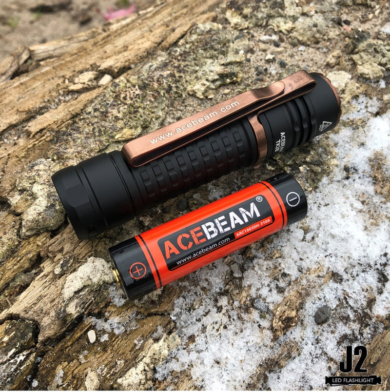 Acebeam TK18 AL bursting with 3000 lumens with Acebeam 18650 battery