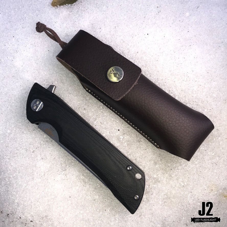 Bestech Paladin knives with Opinel leather shealth