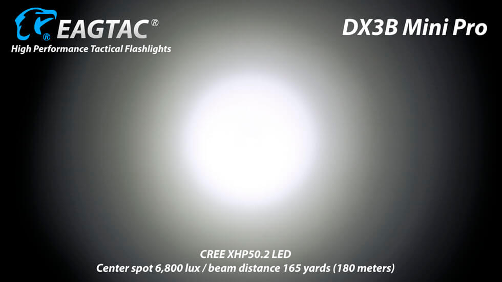 Eagtac DX3B Mini Pro Cool White LED Flashlight