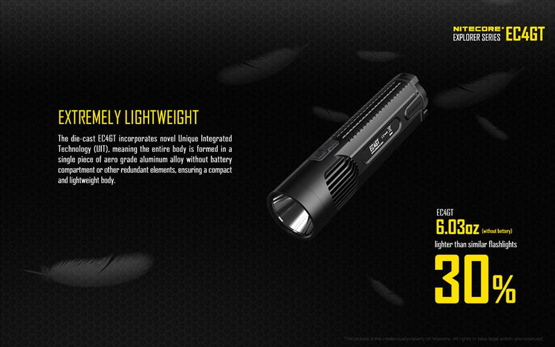 Nitecore EC4GT CREE XP-L HI V3 LED Flashlight