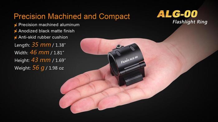 Fenix ALG-00 Flashlight Ring has precision machined and compact.