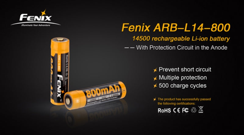 Fenix ARB L14 14500 Rechargeable Li-ion Battery