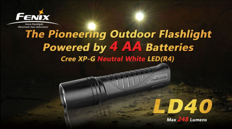 Fenix LD40 flashlight pioneering Outdoor Flashlight
