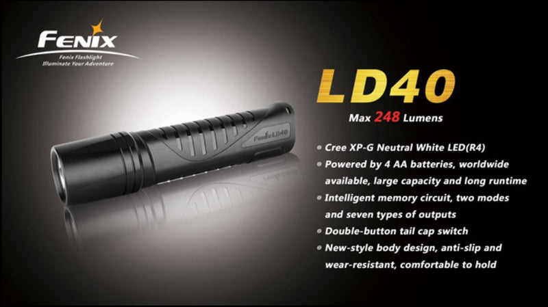Fenix LD40 with 248 lumens