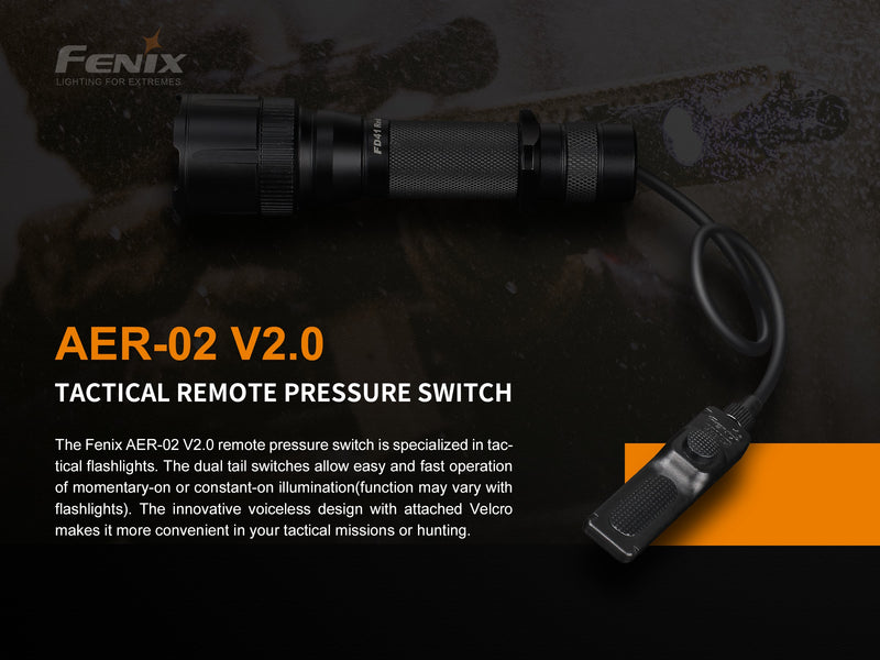 Fenix AER-02 Tactical Remote Pressure Switch is a tactical remote pressure switch