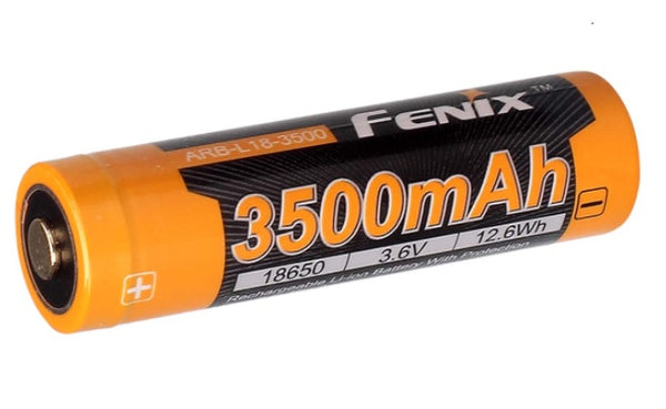 Fenix ARB-L18-3500 Rechargeable 18650 Li-ion Battery with Protection Circuit in the Anode