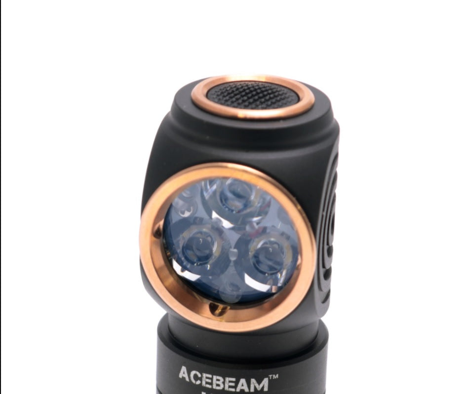 Acebeam H17 Compact Rechargeable Headlamp using a 18350 Li Ion Battery - 2000 lumens