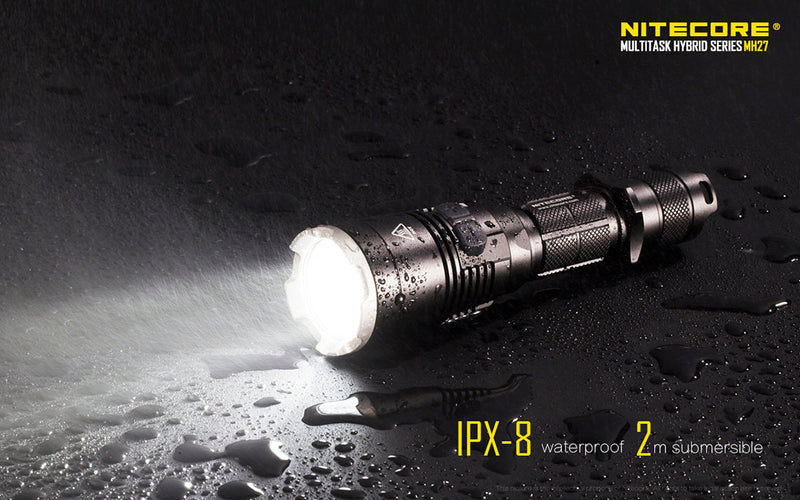 Nitecore MH27 RGB LED, USB Flashlight with XP-L HI Cree LED , that can throw 462 m
